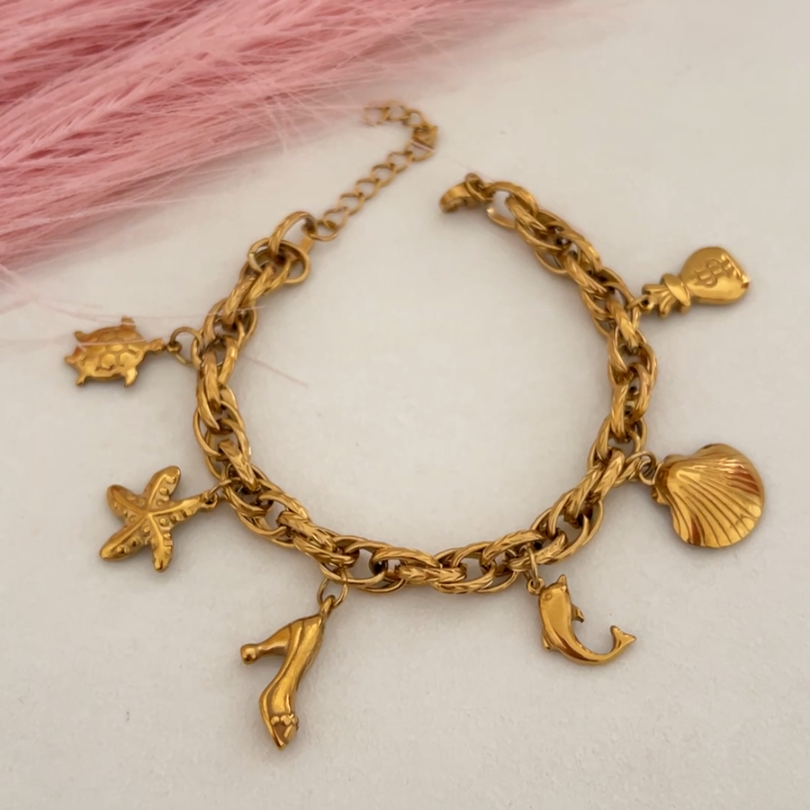 Coral Glow Bracelet