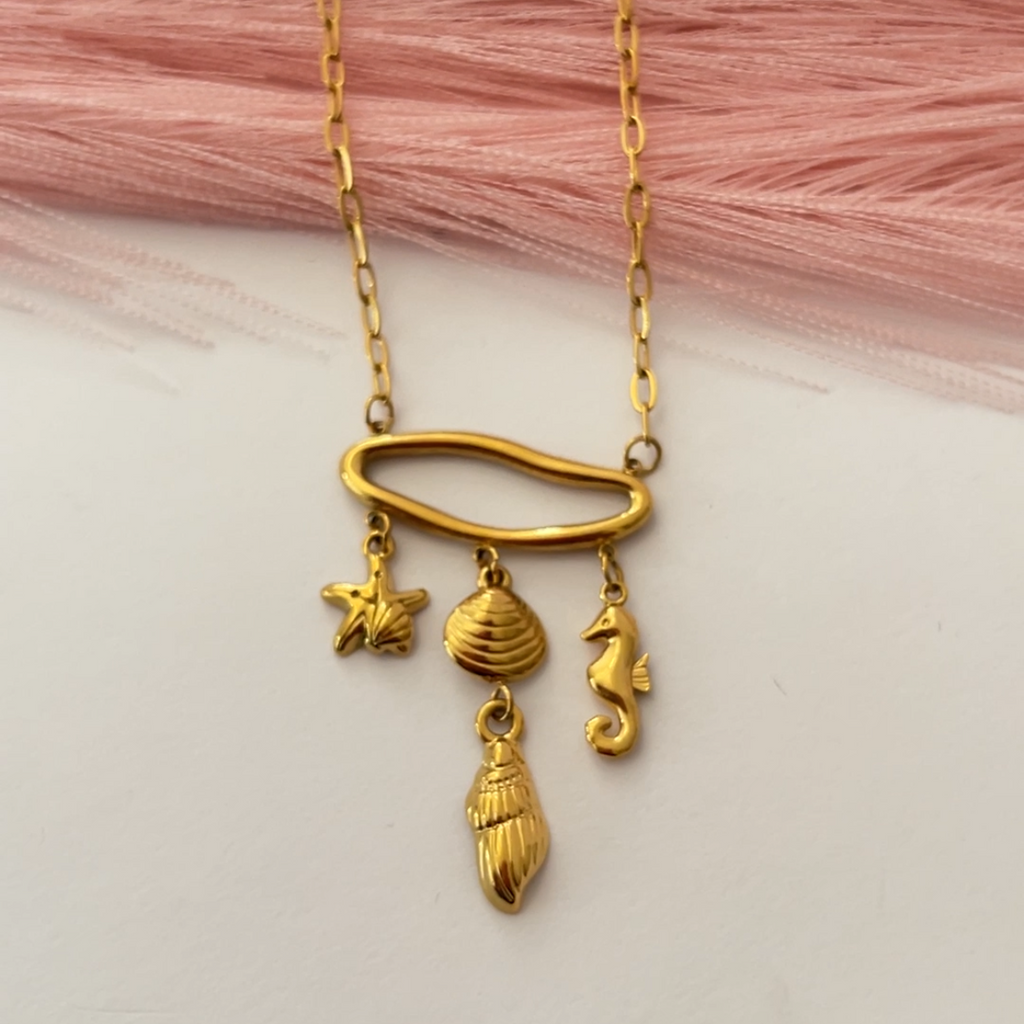 Wave Charms Necklace