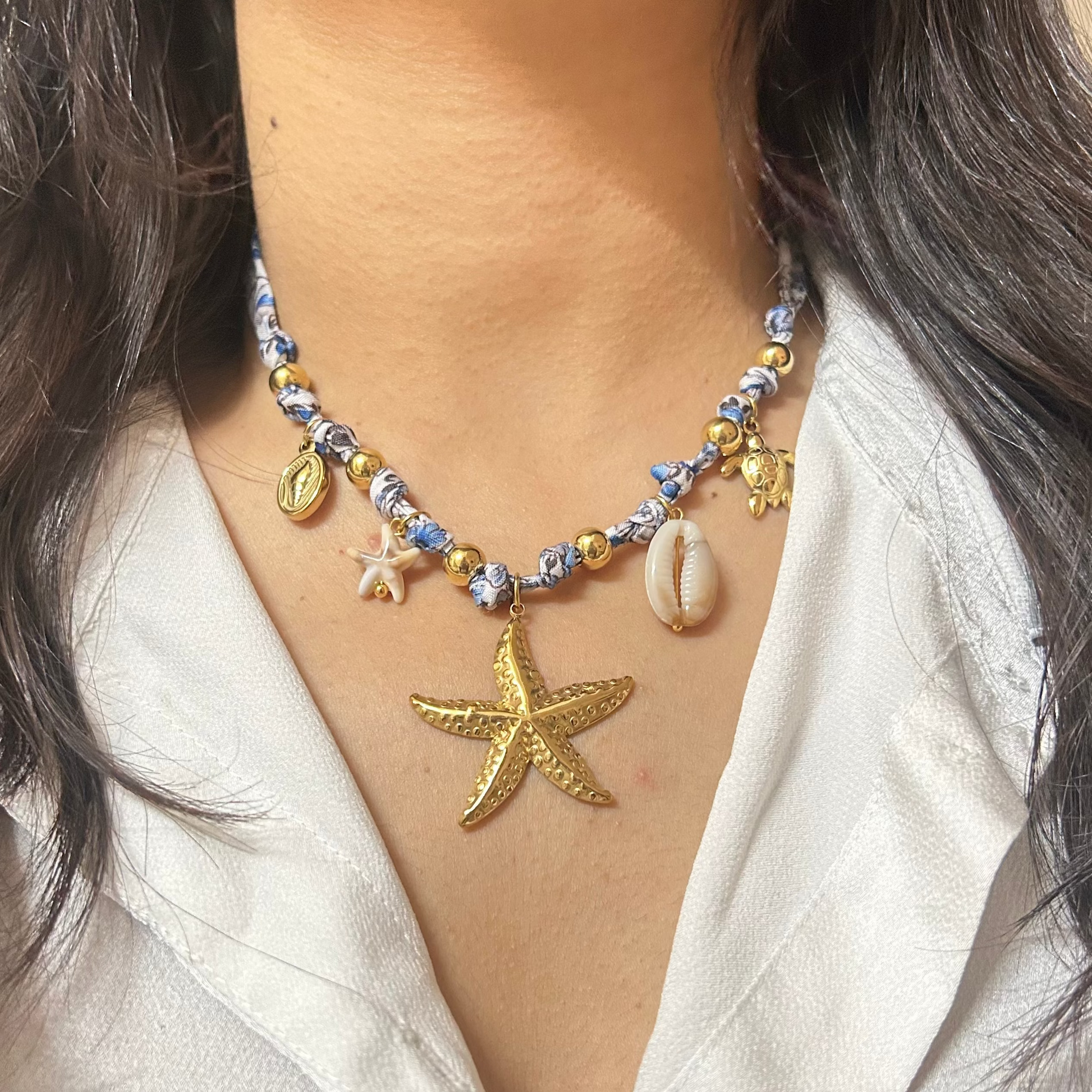 Ocean Starfish Charm Necklace