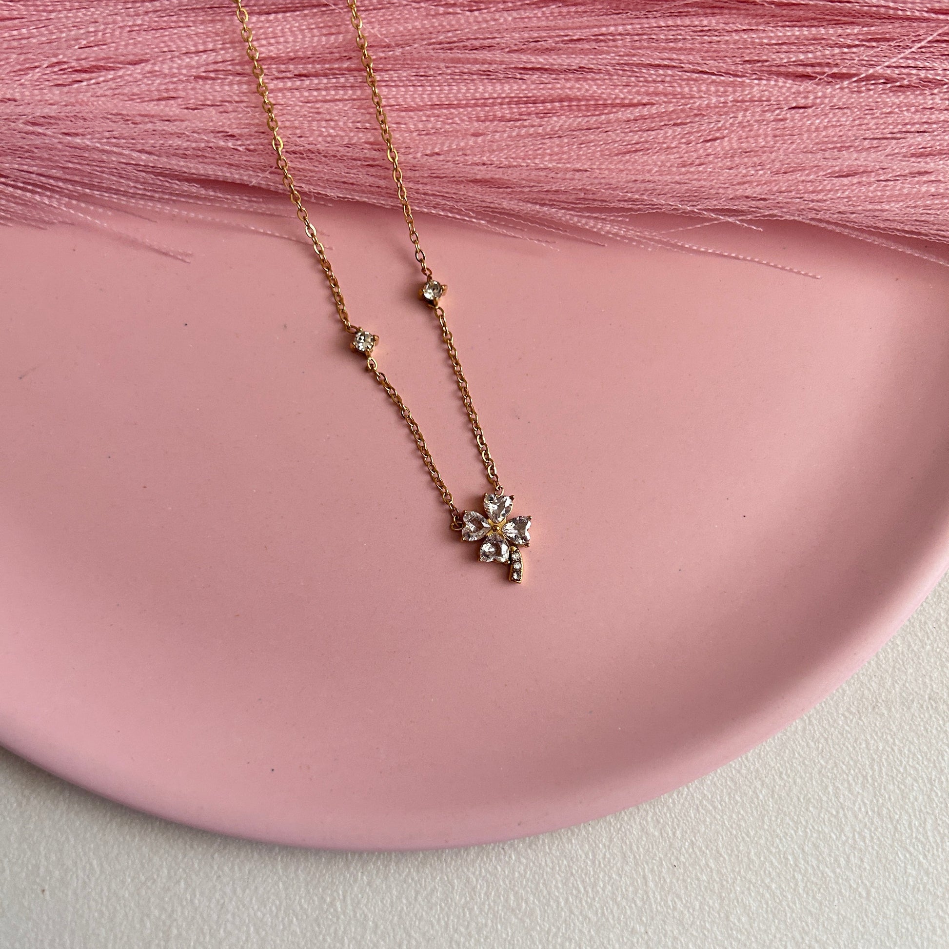 Diamond Blossom Neckalce