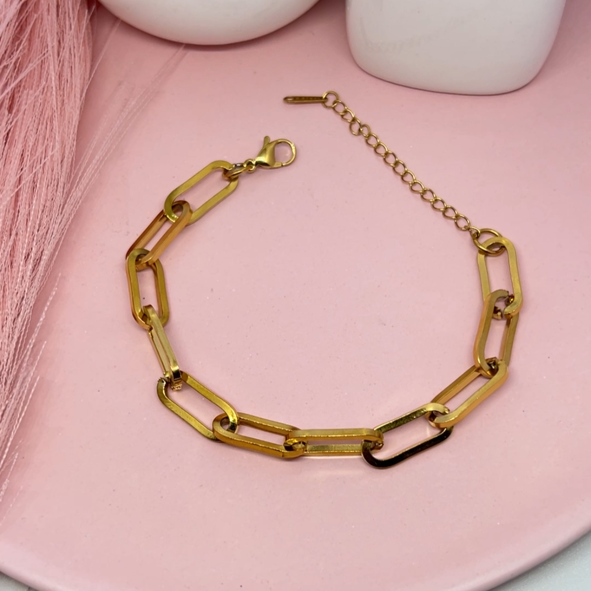 Golden Bind Link Bracelet