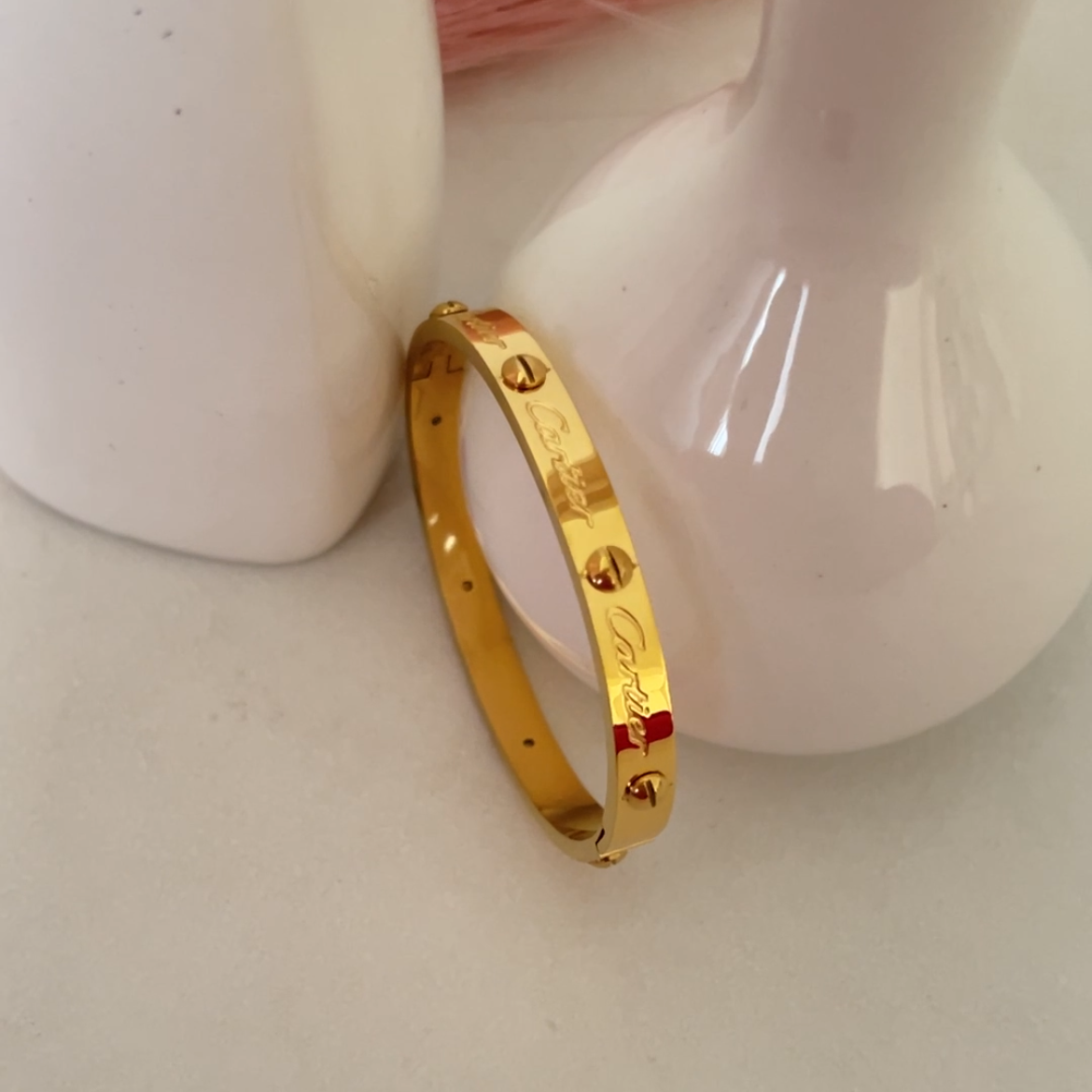 Signature Screw Bangle Bracelet