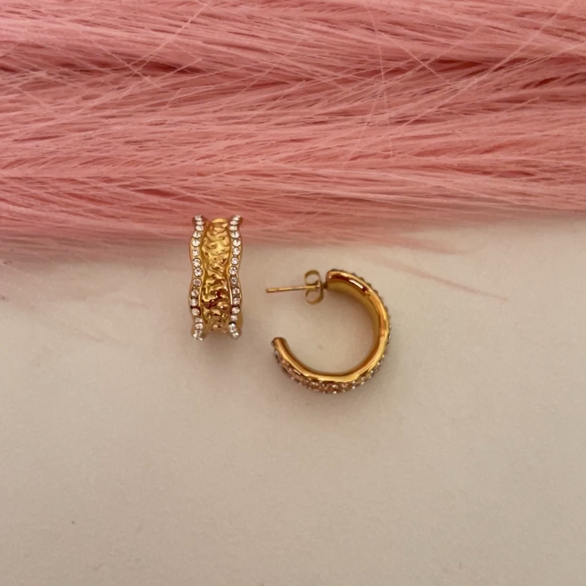 Shimmer Loop Earrings