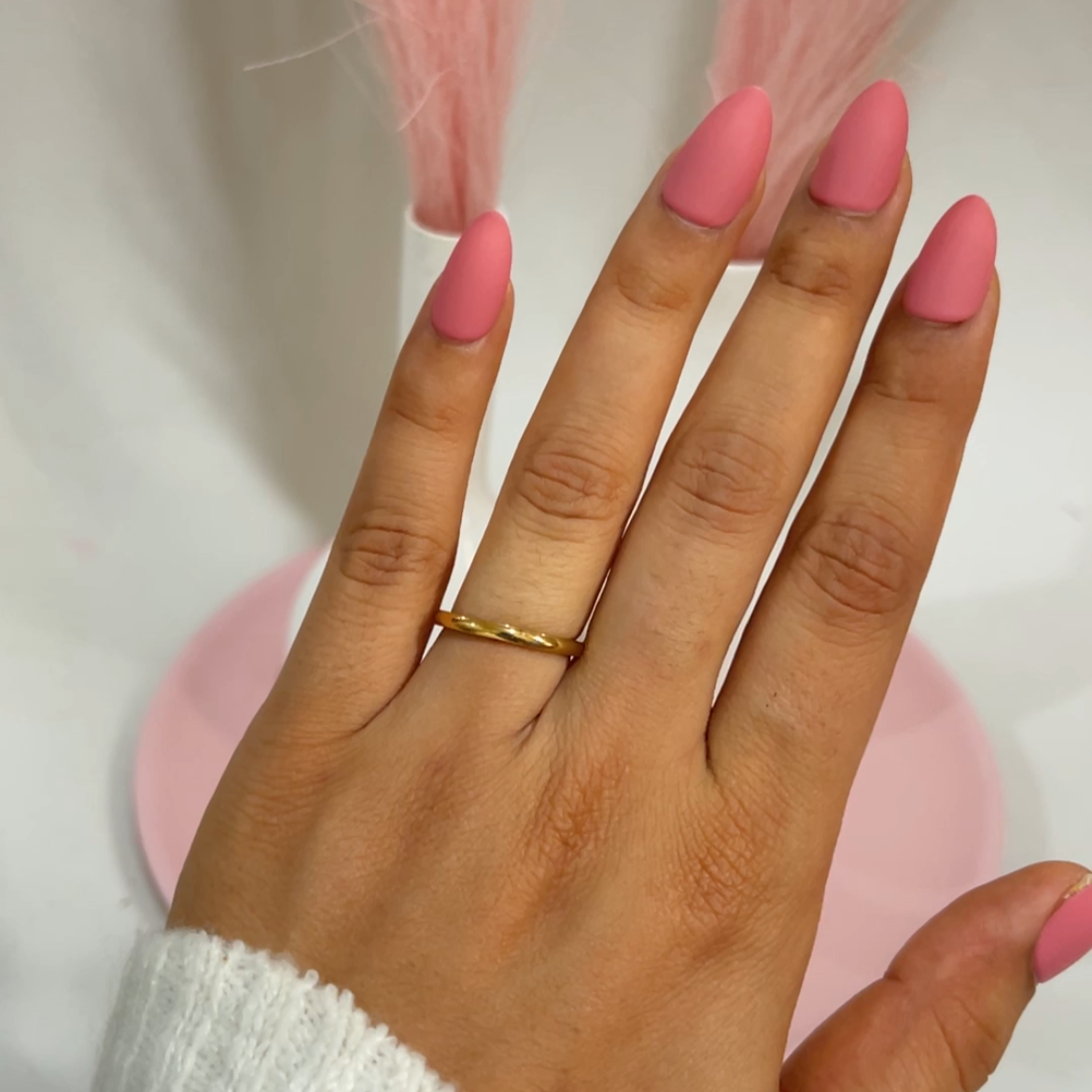 Plain Slim Band Ring
