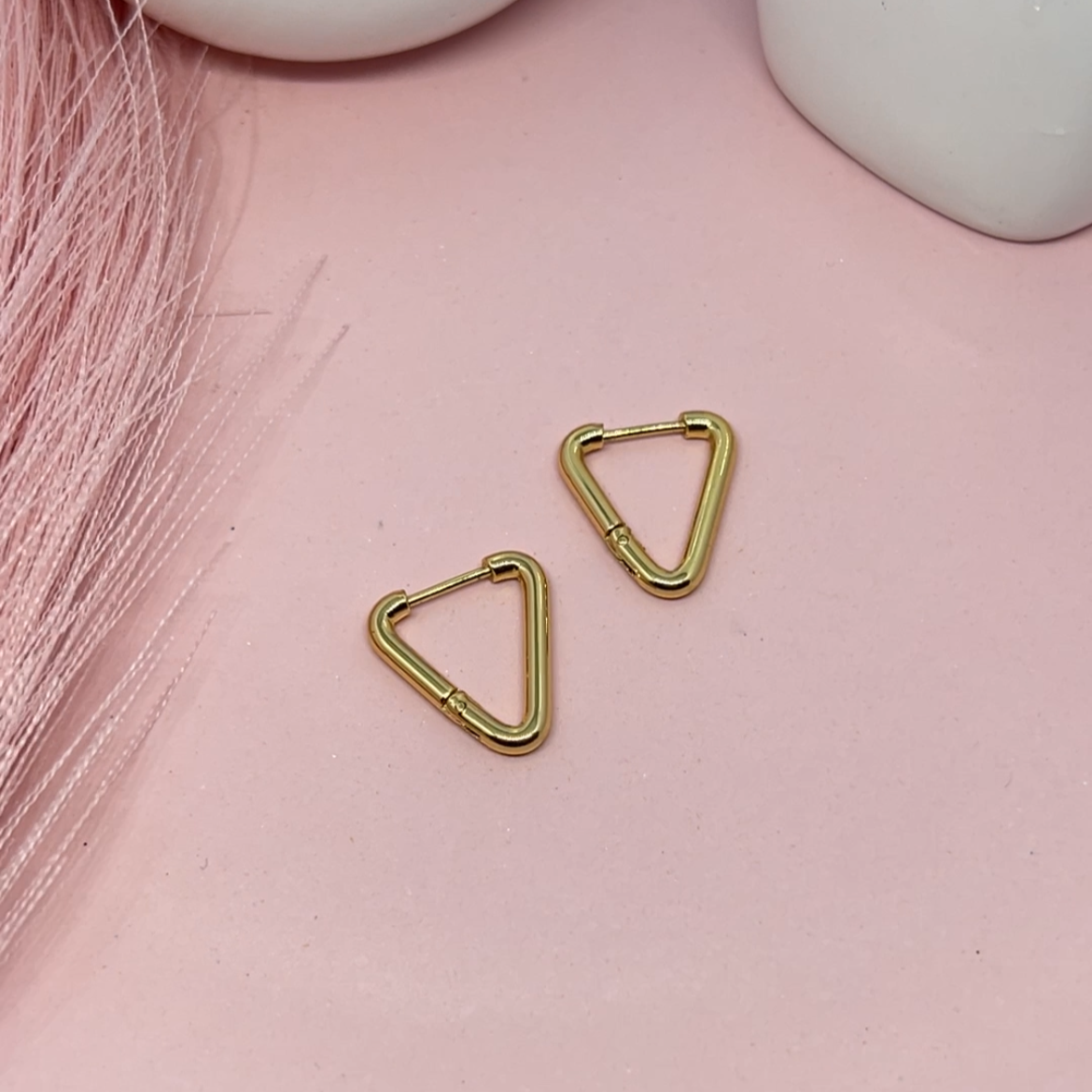 Triangle Hoop Earings