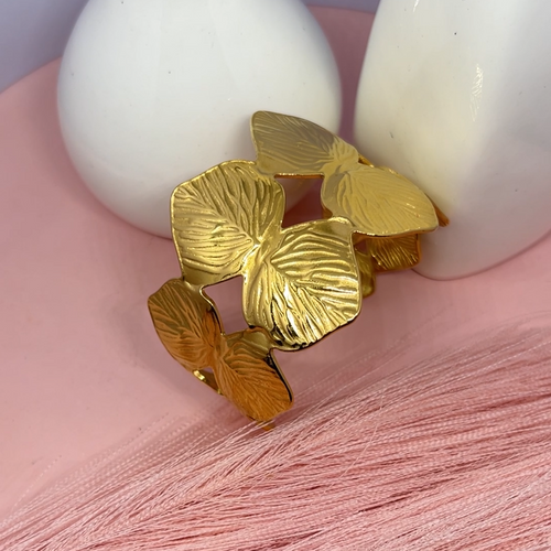 Adjustable LeafLoom Cuff Bracelet
