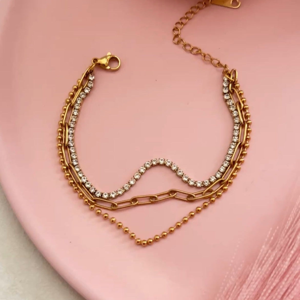 Threefold Shine Bracelet