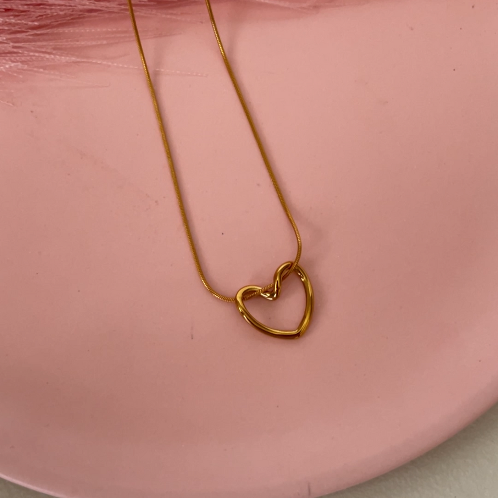 Hollow Heart Necklace