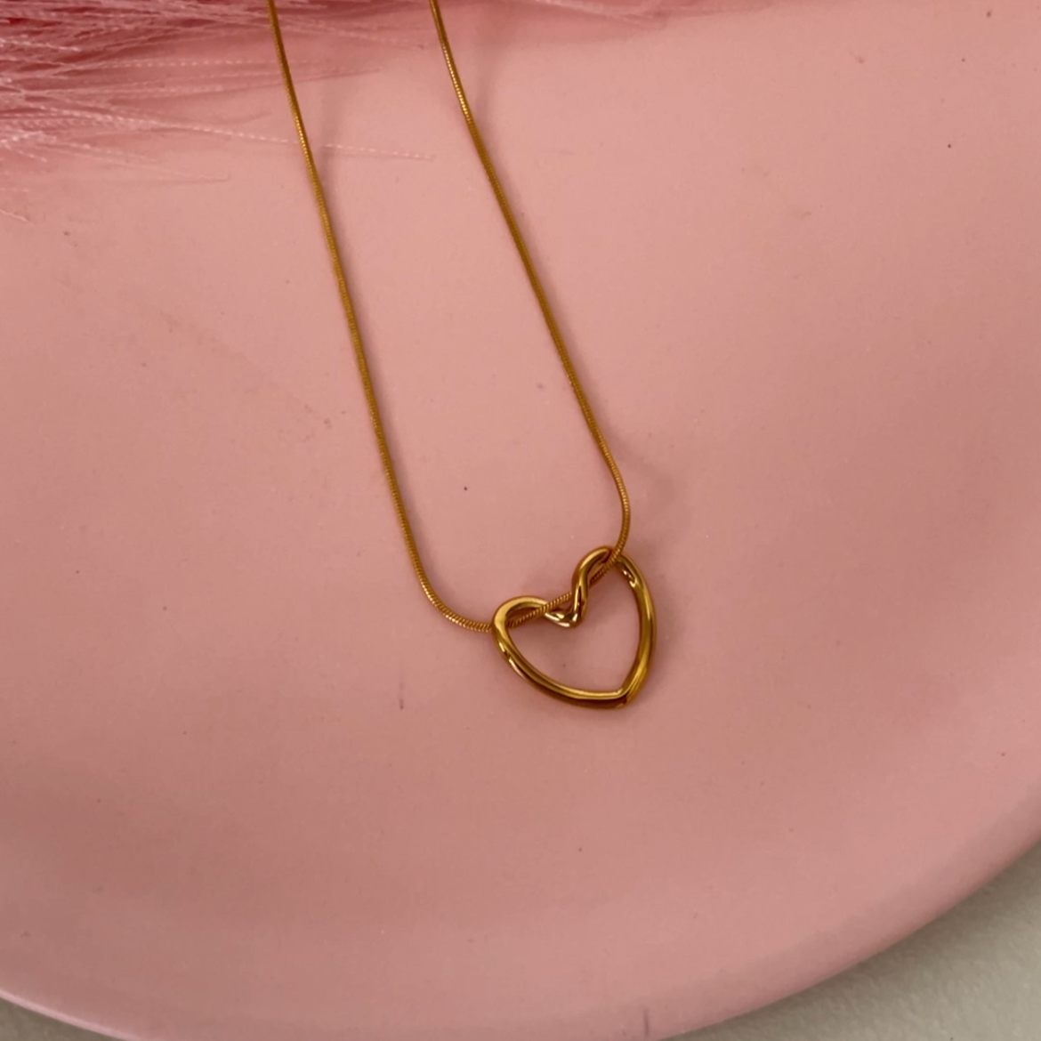 Hollow Heart Necklace