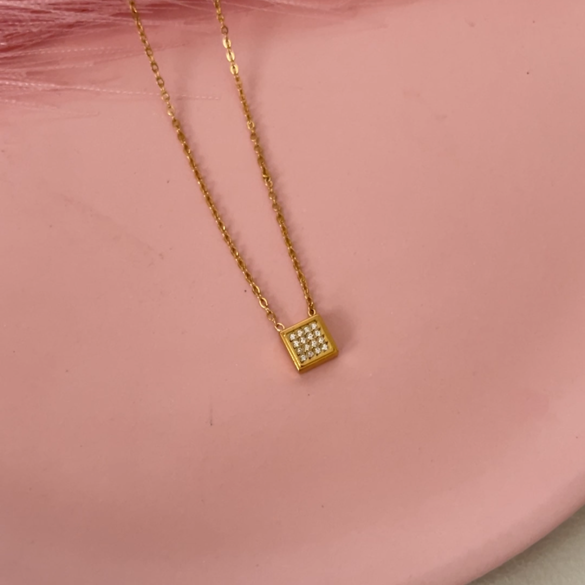 Sleek Square Pendent