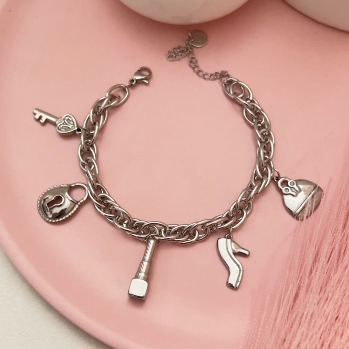 Silver Charm Bracelet
