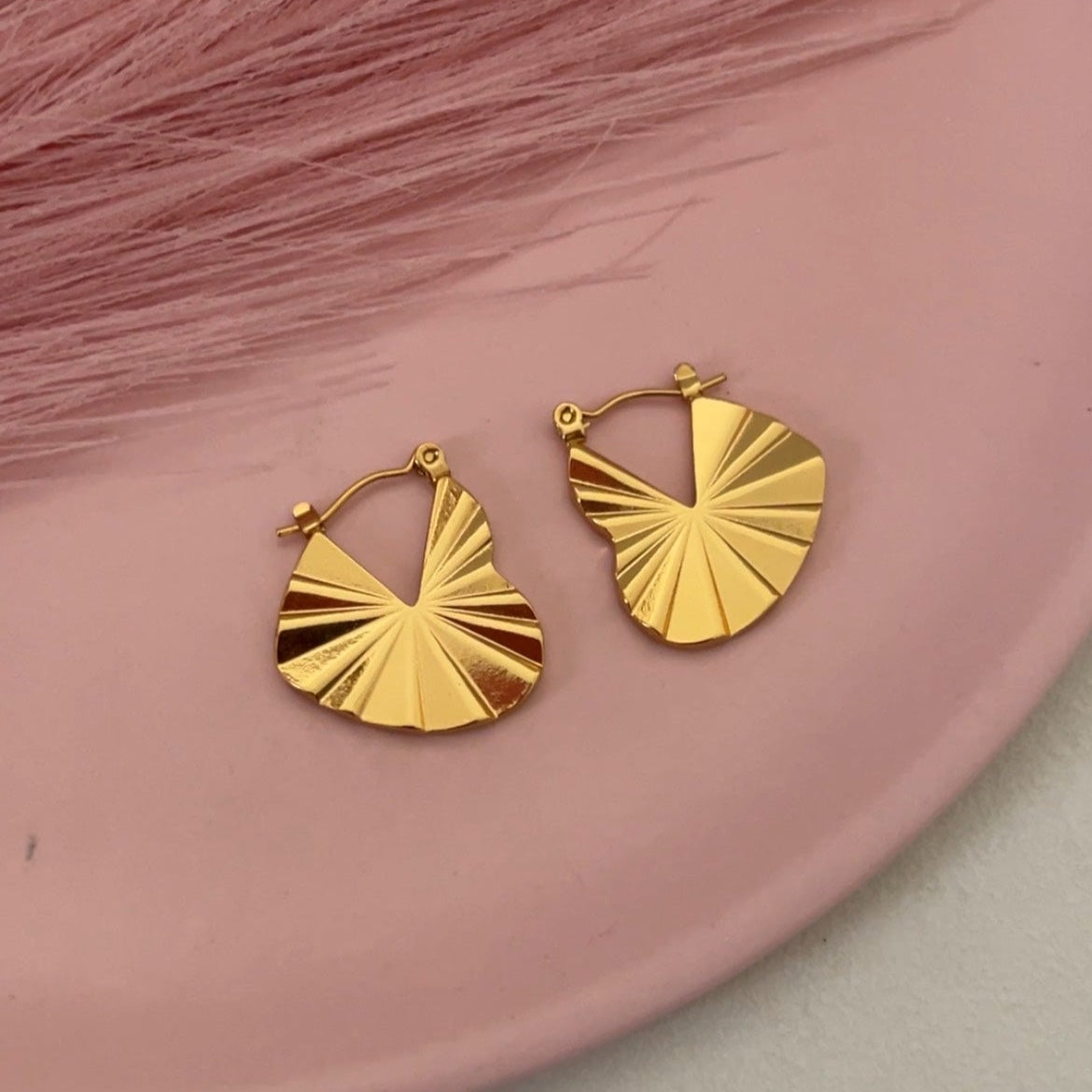 Velvet Heart Hoops