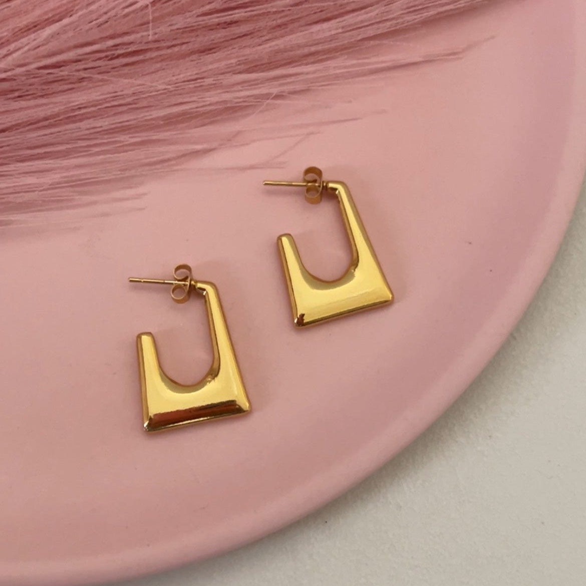 Luxe Square Hoops
