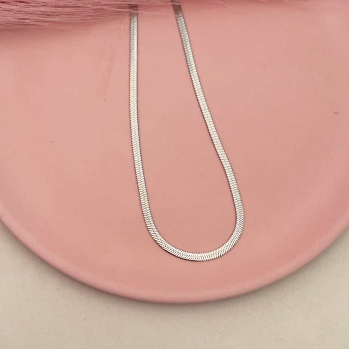 Unisex Silver Snake Chain
