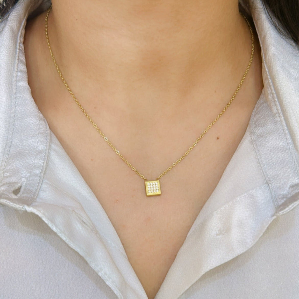 Sleek Square Pendent