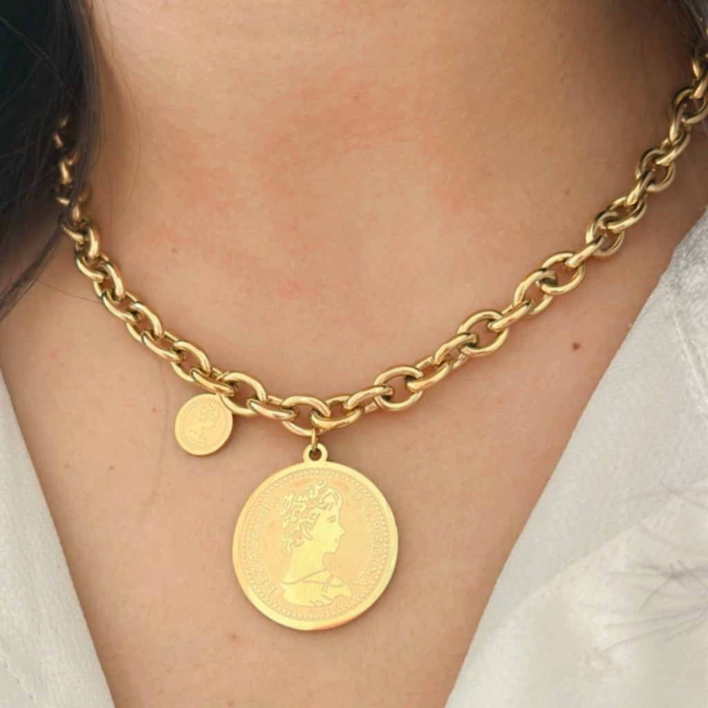 Power Coin Bold Necklace
