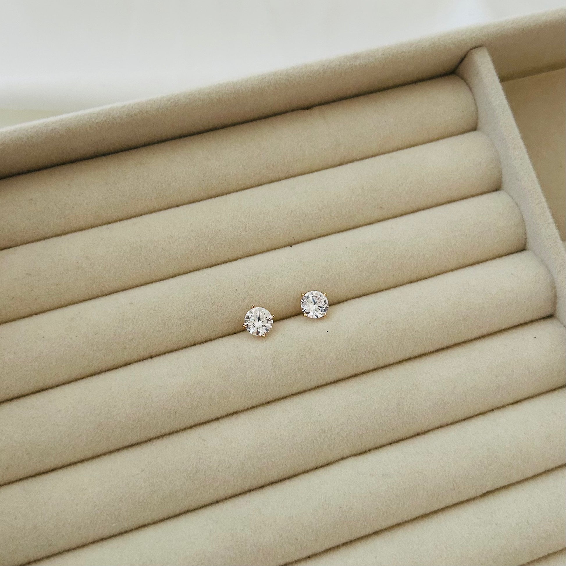 Xuping Round Crystal Stud Earrings